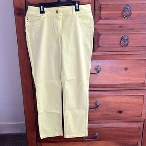 ❤️ Chico’s NWT Women’s Yellow Casual Sateen Skimmer, Size 0 Chico’s, US Size 4.